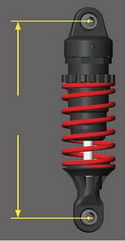SHOCKS The 4 oil-filled shocks (dampers) effectively control the suspension movement by preventing the wheels and tires from continuing to bounce after rebounding from a bump.
