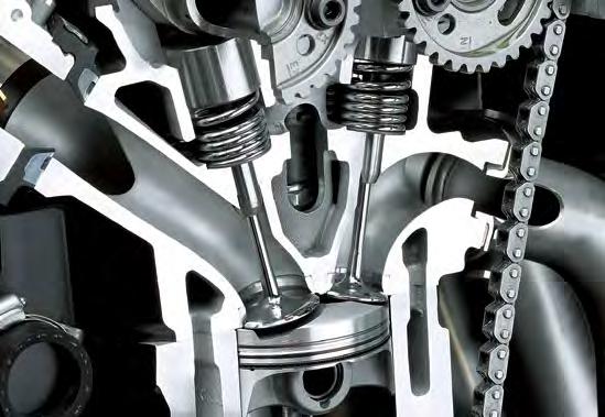 * Revised cylinder porting delivers improved filling efficiency, for improved performance across the rev range.