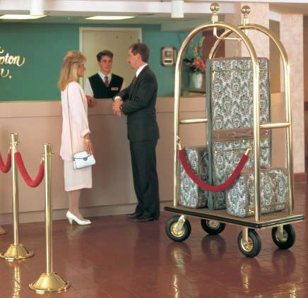 Bellman s Carts HOSPITALITY FIXTURES Standard = 4 Long = 48" 76" Maximum Overall Height 24" Lavi Industries Bellman s Carts have a heavy duty, fully welded steel chasis with a solid brass tube upper