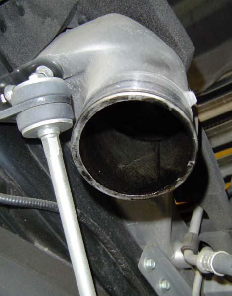 carryover at turbocharger horn to inter-cooler