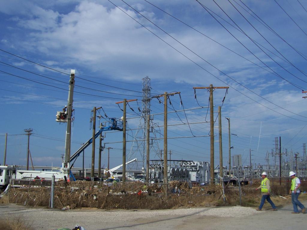 West Galveston Substation Post Ike Construction of mobile