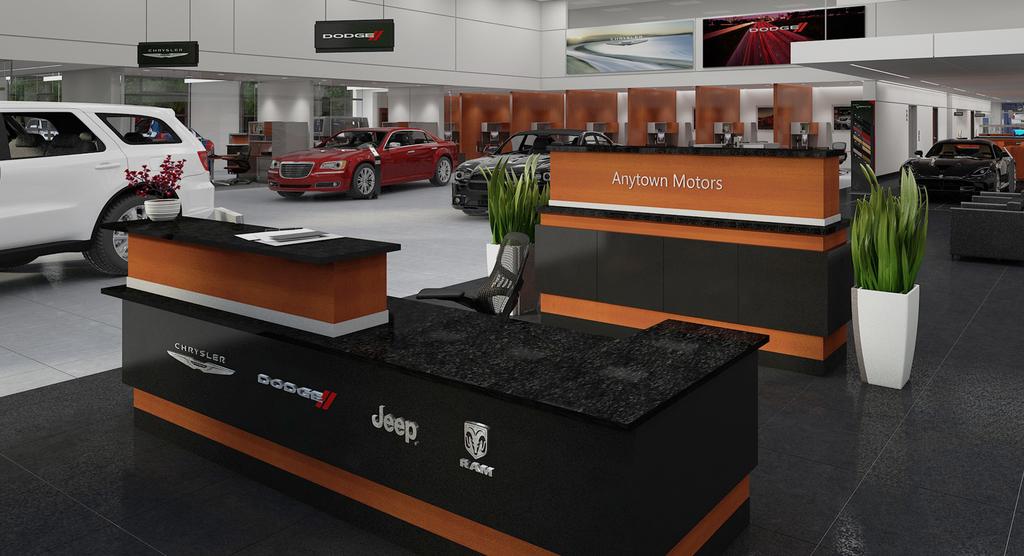 Welcome your customers with warmth and style. Main Street is the nucleus of your dealership and allows you to provide a welcoming, brand-focused experience.
