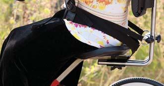 a padded loop handlebar for extra support.