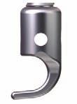 Titanium Stainless Steel 1754-53-006 1854-53-006 Open Hook, Pedicle, 6.5mm Throat (6.35mm Rod) 1754-53-008 1854-53-008 Open Hook, Pedicle, 8mm Throat (6.35mm Rod) Closed Hooks, 5.