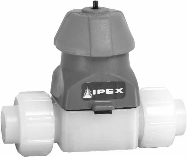 CM SERIES COMPACT DIAPHRAGM VALVES IPEX CM Series Compact Diaphragm Valves have an efficient design and are ideal for OEMs.
