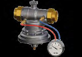 Minimum differential pressure above which the valve begins to exercise its regulating effect: 83HJP 1 ¼