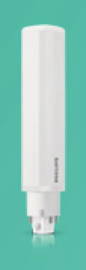 fluorescent tubes. Fastest and easiest way to upgrade existing luminaire to technology 00%- safe installation process PLL HF 6W replacement P 80/80/865 PLC 6.