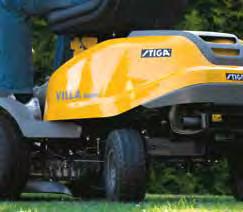 Front mowers VILLA Flexible all-round machine that sweeps streets, collects leaves and clears snow after cutting the grass.