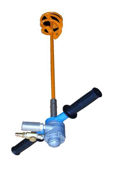 Air Driven Paint Agitators Standard Features Comfortable Handle Can be hand-held/flange mounted or on 60-100 stand Light Weight High Quality Function Stainless Steel Shaft & Propeller Long Service