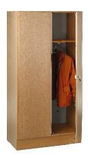Cabinet systems Folder and wardrobe cabinets Folder and wardrobe cabinets Combined cabinet featuring 1 /3 folder space on the left with 3 shelves, 2 /3 wardrobe space on the right with hat shelf and