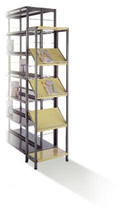 Metal shelf with permanently moulded backstop. Choose between two backstop variants. The metal shelf without backstop can be retrofitted at any time without the need for tools.