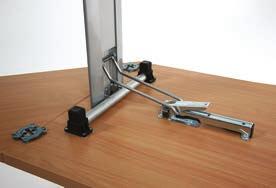 Quick and easy to operate folding mechanism Easy to handle and store Three