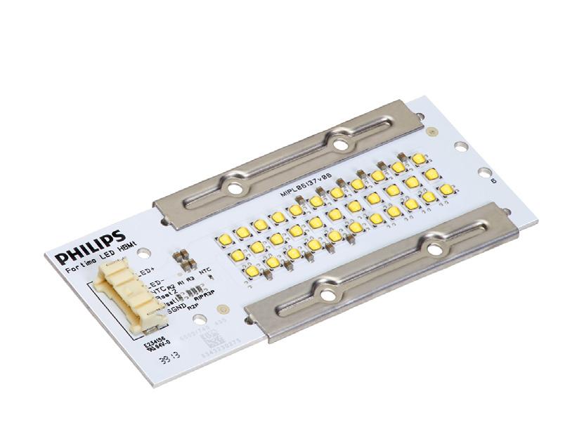 Introduction to the Fortimo LED HBMt Gen3 Applications Philips Fortimo LED High Brightness Module (HBMt) Gen 3 System has been primarily developed for outdoor applications but can also be used