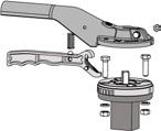 Adjustable handlever positioning disc DN 40-150 designed for