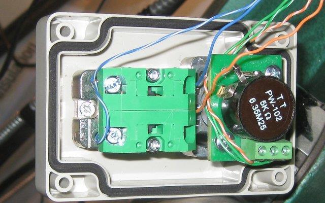 One thing I found was that if I took the knob on the potentiometer apart and turned the knob 90º when the switch and potentiometer were installed on the control box front plate