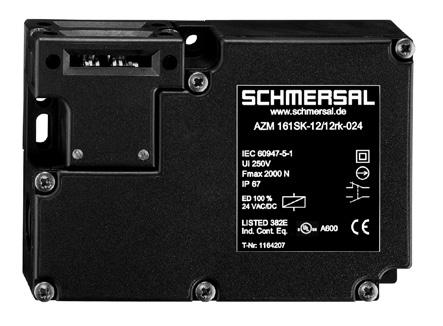 1 echnical data echnical data, 1 0 3 1 104 7 90 Interlock with protection against incorrect locking hermoplastic enclosure contacts Manual release, emergency exit or emergency release Long life