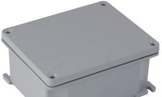 Aluminium enclosures with external mounting flanges Description and dimensions Type / color IP protection Part. No.
