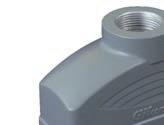 Multipole Industrial Heavy Duty Connector Technical features and identification of enclosures and inserts 1) A wide range of accessories comprising of: cable glands, fi ttings for fl exible conduits,