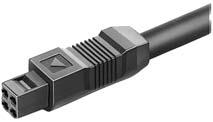 Rectangular Connectors for power source use ( Poles) Unit: mm Receptacle H=. mm.. TCP77-077 Half Lock Type... 0 0.... Rating A V DC max.