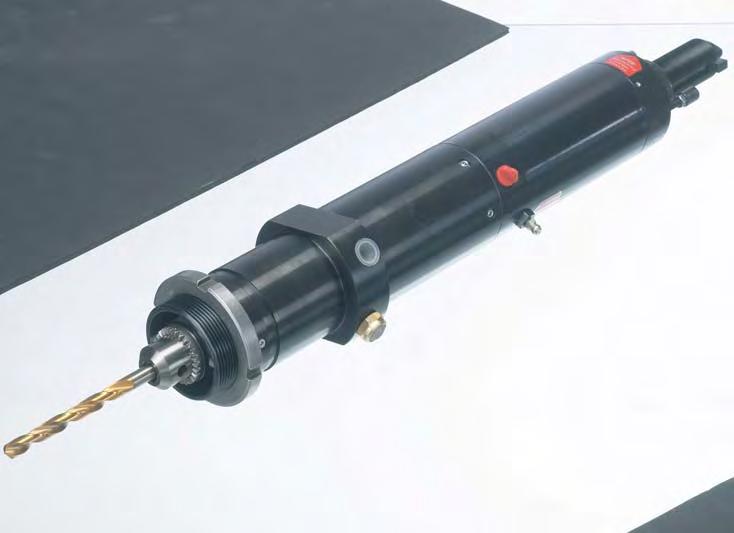 AIR HYDRAULIC DRILLING UNIT BE The basic design of the BE consists of a vane motor powered by compressed air, a pneumatic cylinder, and a closed hydraulic system.