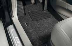 . Textile floor mats, standard Made from rugged needle felt, this set of individual floor mats is tailor-made to fit the car s foot-wells.