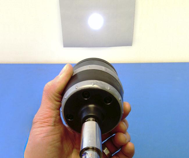 MAINTENANCE NOTE: The Lens Cover, Color Filter, Fresnel lens, Vertical Stand, Fuses, and Power Cords are the only user replaceable parts on the ALU-40MOM Lamp.