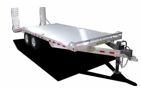 These trailers are great for backhoes, skidloaders, tractors, and other large equipment.