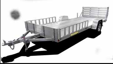 sides on the balance of the trailer. 8114W 8114SRW 81 - W wood deck comes with steel wheels, and 12" solid sides that double as ramps.