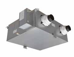 Serija VL-220CZGV-E NOVOST Je edini Lossnay sistem za prezračevanje z rekuperacijo toplote s kontrolirano mehansko ventilacijo, narejen za uporabo tudi v vlažnih prostorih (npr. kopalnica).