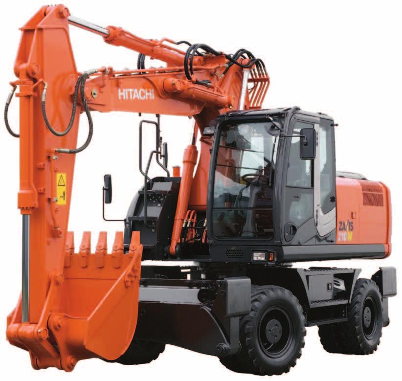 ZAXIS-3 series WHEEL EXCAVATOR Model Code: ZX210W-3 Engine Rated Power: 122 kw (164 HP) Operating