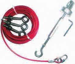 Guardian Line Rope Switches: Accessories GALVANISED STAINLESS STEEL DESCRIPTION ROPE EYEBOLTS 84mm LONG TENSIONER/ GRIPPER ALLEN KEY 140001 140010 5M Rope Kit 5M QL 3 1 1 140002 140011 10M Rope Kit