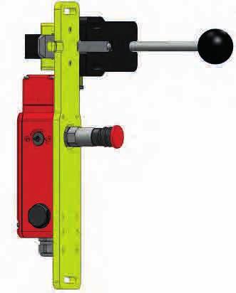 Gate Bolts for Tongue Switches: Types: GBL-1 & GBA-1 SECTION 6 Type: GBL-1 Shown fitted with KLM-RR Solenoid Locking Tongue Switch with optional extra Rear Handle Type: GBA-1 Shown fitted with KM