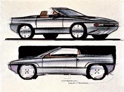 The MANA team actually drew a diverse range of sports car proposals,