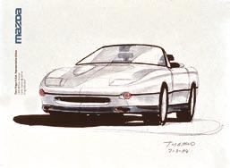 the most. An original design sketch from Tom Matano, dated March 1984.