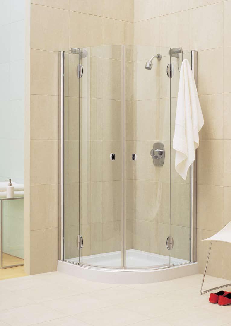 ll liss enclosures can be specified for Effortless style With 6mm clear safety glass, rise and fal hinges and built-in robe hook, liss is an