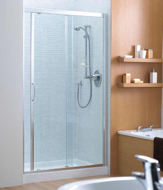 showering area. Shown here with the Trevi Outline valve and Trevi Outline shower kit.
