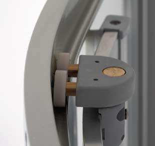 Instant access Doors glide back beautifully because we use roller bearing wheels