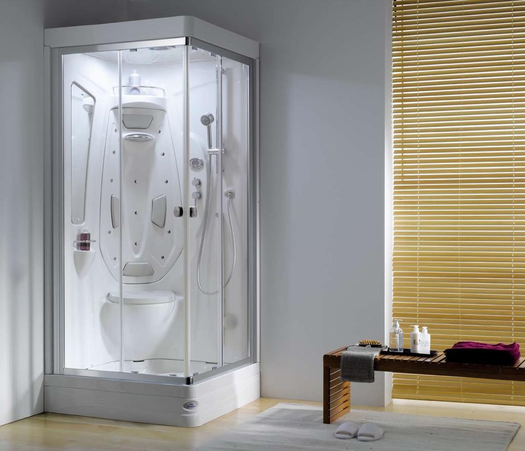 Idea Revitalise your body Idea hydromassage systems offer you a complete, all over showering experience.