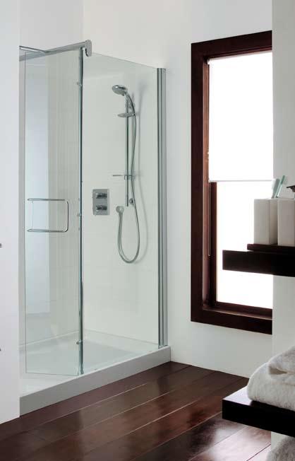 ombined with your choice of shower kit and valve, the Serenis 90º lcove is a perfect shower solution.