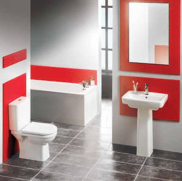 The 60cm basin pictured on a Full pedestal with Pillar brassware Cube, as pictured above RRP Cube WC (inc.