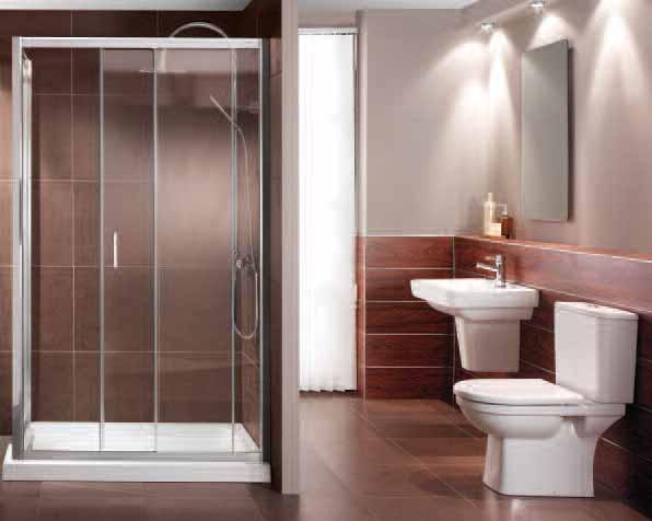 ...Balterley en-suites Create your own en-suite with any mix of pottery and shower enclosure The 1200 Slider with 760 side panel, dream shower and Cube pottery En suite, as pictured