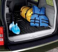 One-piece, heavy-duty design conforms to the cargo area and protects seatbacks with seats up or down. 21. MOULDED CARGO TRAY.