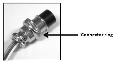Secure the remote connector plug to the terminal socket by locking the connector ring (Figure 6).
