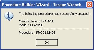 To create an entirely new procedure, select Build Type NEW.
