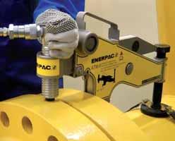 Flange Alignment Tools Applications Enerpac's ATM- Tools help correct flange misalignment and allow bolts to be placed into joints.