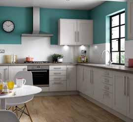 Door Colour: Dulux, Chalky Downs 3 Accessories: Straight Barrel Bolt, Brass (795983) Kitchen: Borrowdale, Bone White Wall Paint: Dulux, Chalky Downs 3 MEASUREMENTS THICKNESS PRODUCT CODE Imperial
