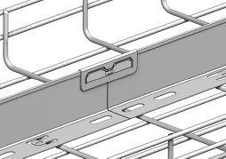 Swifts SW steel wire cable tray installation guide (continued) Covers Joining lengths with preclic couplers Method 1 1 Covers have integral tabs for securing cover to tray 2 Optional clips can also