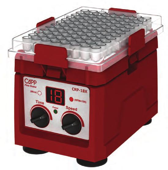 PLATE SHAKER The CappRondo Plate shaker is an ideal choice of microplate shaker for any test environment.