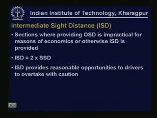 Now, is there any effect of grade on required overtaking sight distance? We have explored this same issue when we discussed about the stopping sight distance.