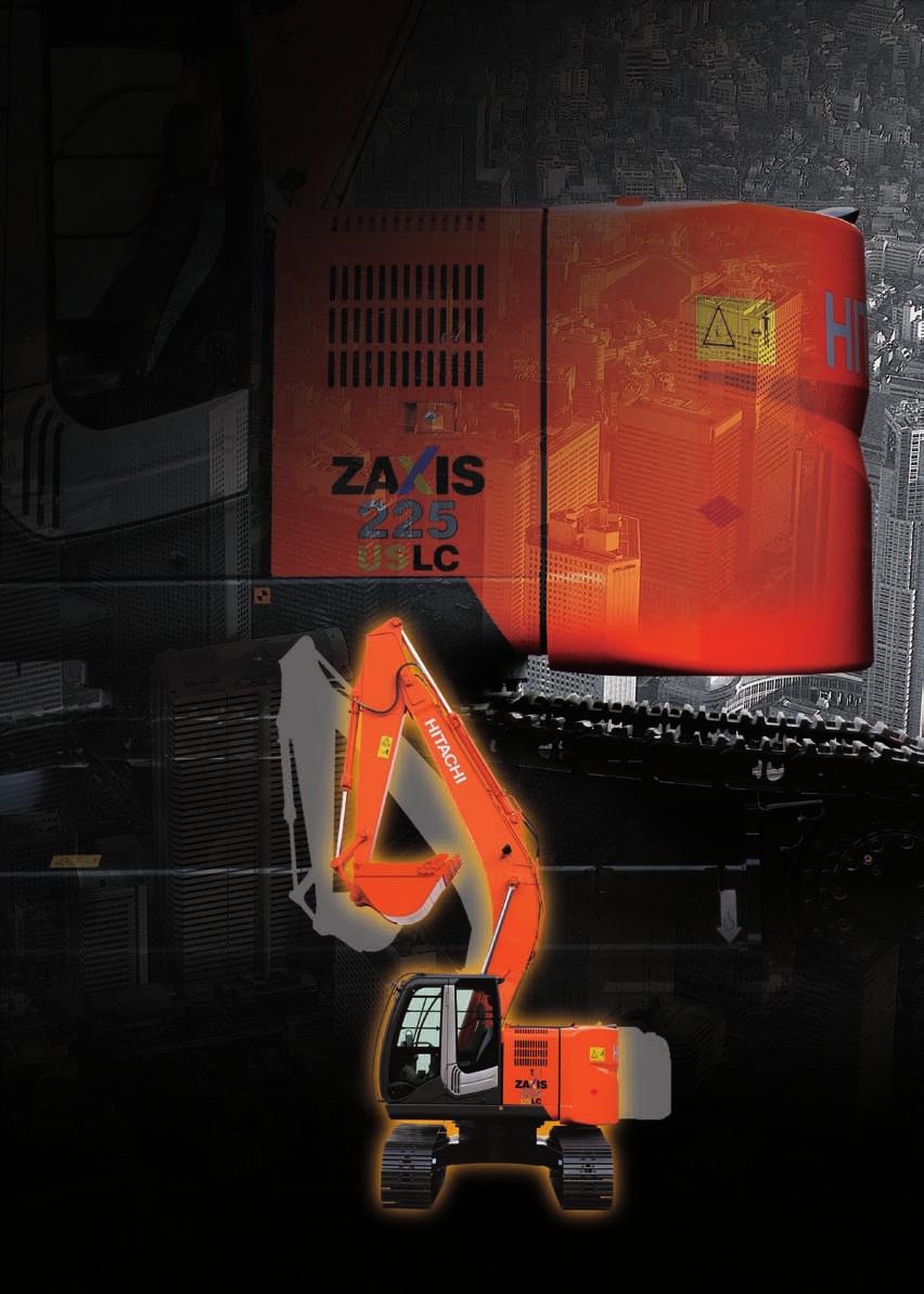 Boosted Productivity Short-tail-swing makes efficient operations possible in various confined worksites. New hydraulic system HIOS III and new OHC 4-valve diesel engine were developed for ZAXIS-3.